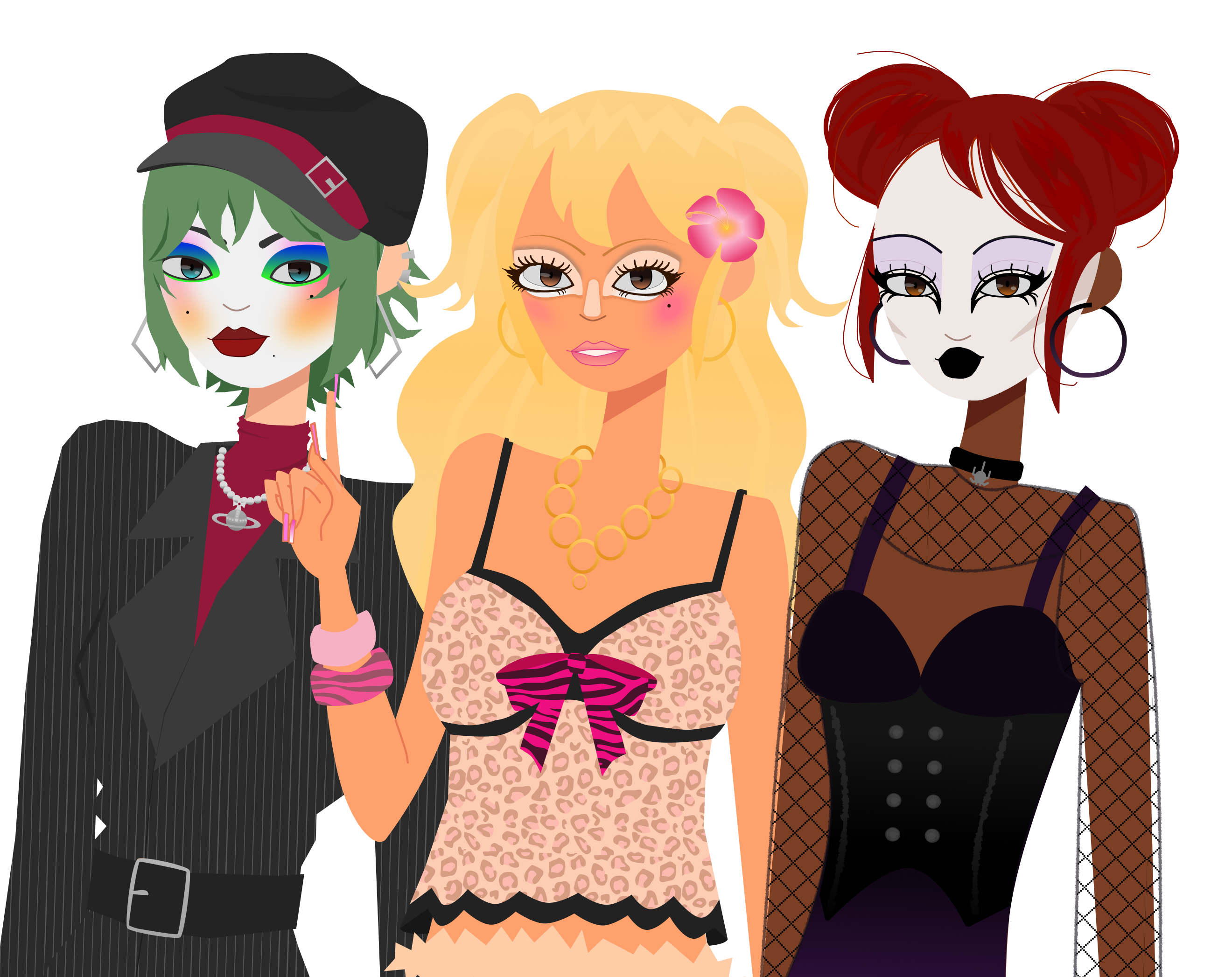 As especialistas Cindy, Sana e Lucy lado a lado